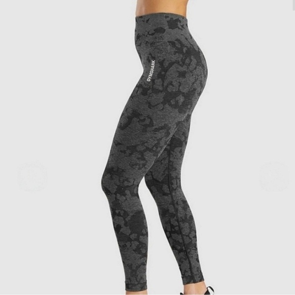 Gymshark Gray Leggings High-Waisted Compression - Picture 2 of 7